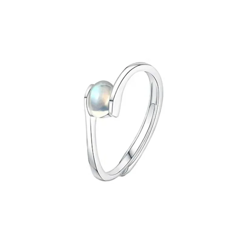Moonstone female sterling silver ring s925 niche design cold wind dangle earrings
Moonstone female sterling silver ring s925 niche design cold wind dangle earrings