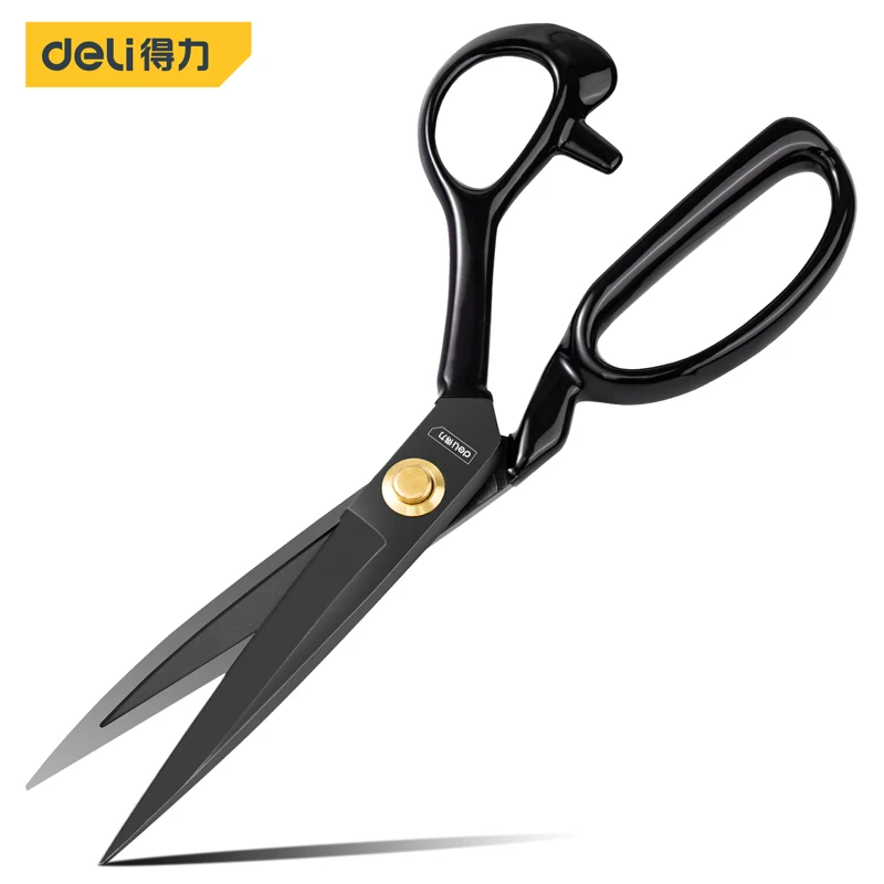 Deli Black Scissors for Fabric, paper, leather 8/9/10/11/12 Inch Tailor's Scissors Stainless Steel Scissor Sewing Tool Clothing
Deli Black Scissors for Fabric, paper, leather 8/9/10/11/12 Inch Tailor's Scissors Stainless Steel Scissor Sewing Tool Clothing