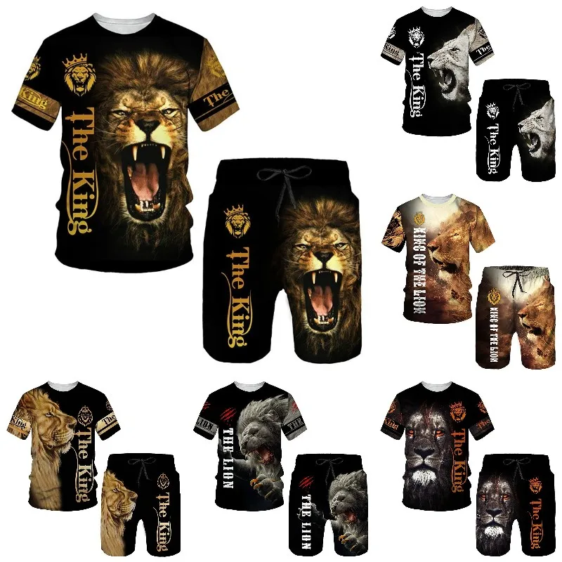 T Shirt Set for Men Summer 3D Ferocious Lon Printed 2 Piece Oversized T-shirt Short Sleeve Shorts Vintage Clothes Tracksuit
T Shirt Set for Men Summer 3D Ferocious Lon Printed 2 Piece Oversized T-shirt Short Sleeve Shorts Vintage Clothes Tracksuit