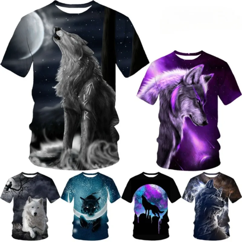 Fashion Wolf 3D Printed Running Short Sleeve Men Oversized Casual T-shirts Harajuku Streetwear O-Neck Tops Short Sleeve
Fashion Wolf 3D Printed Running Short Sleeve Men Oversized Casual T-shirts Harajuku Streetwear O-Neck Tops Short Sleeve