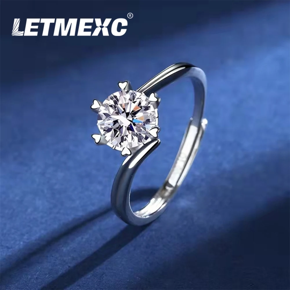 LETMEXC новинка, витое Муассанит, 1 карат, бриллиант, женское серебряное кольцо для помолвки, свадьбы, банкета, регулируемое
LETMEXC новинка, витое Муассанит, 1 карат, бриллиант, женское серебряное кольцо для помолвки, свадьбы, банкета, регулируемое