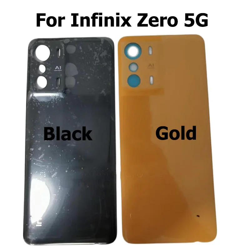 

6.78" For Infinix Zero 5G Back Battery Housing Battery Cover Back Glass Panel Rear Door Housing Case Replacement
