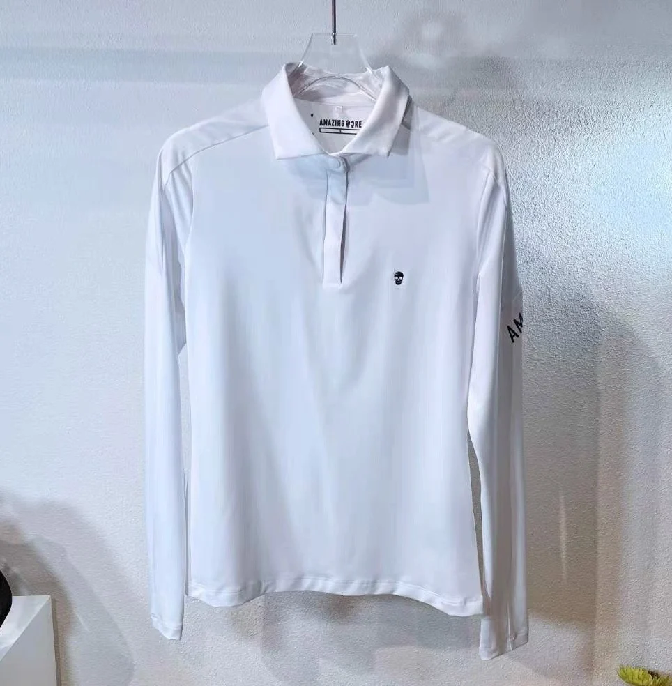 Golf Clothing Ladies Long-sleeved T-shirt Ice Silk Sunscreen Sports Slim Quick-drying Thin Long-sleeved Top 골프 여자
Golf Clothing Ladies Long-sleeved T-shirt Ice Silk Sunscreen Sports Slim Quick-drying Thin Long-sleeved Top 골프 여자