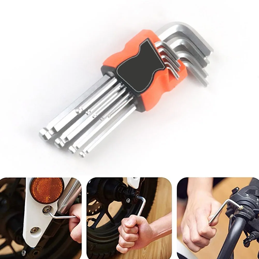 1.5-10mm Ball End Hex Key Double End Screwdriver Tamper Proof Chrome Vanadium Steel Wrench Extend Handle Car Repair Hand Tools
1.5-10mm Ball End Hex Key Double End Screwdriver Tamper Proof Chrome Vanadium Steel Wrench Extend Handle Car Repair Hand Tools
