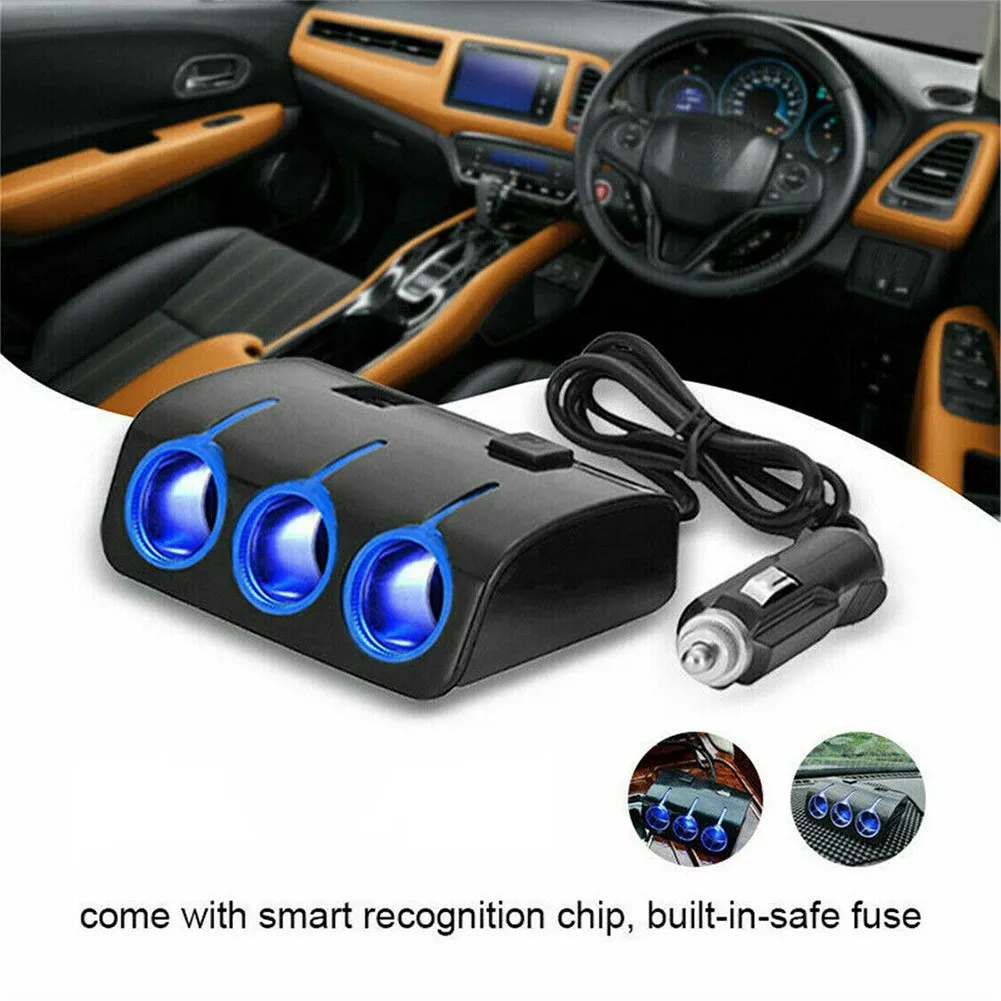 3 Ways Car Cigarette Lighter Socket Splitter Dual USB Charger Power Adapter 12V Usb Socket In The Car Auto Splitter
3 Ways Car Cigarette Lighter Socket Splitter Dual USB Charger Power Adapter 12V Usb Socket In The Car Auto Splitter
