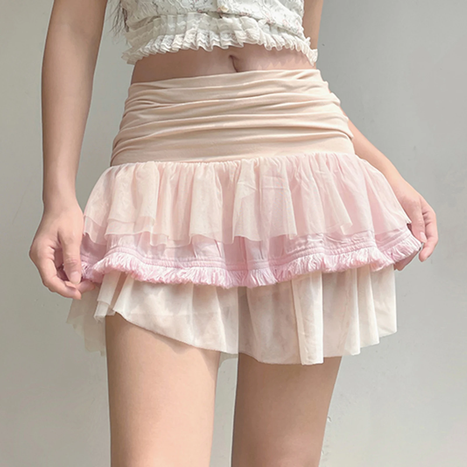 2023 Women Mini Pleated Skirt Multi Layers Y2K Ladies Mesh Skirts Color Contrast Slim Fit Vintage Skirt Mid Waist Daily Outfit
2023 Women Mini Pleated Skirt Multi Layers Y2K Ladies Mesh Skirts Color Contrast Slim Fit Vintage Skirt Mid Waist Daily Outfit