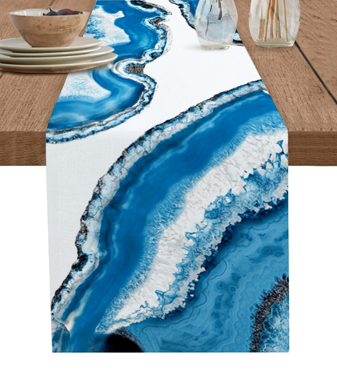 Marble Agate Table Runner Kitchen Dining Table Decor Tablecloth Wedding Holiday Decor Table Runner
Marble Agate Table Runner Kitchen Dining Table Decor Tablecloth Wedding Holiday Decor Table Runner