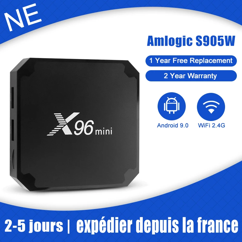 

X96 MINI Smart 4K Iptv Box Android 9.0 2022 Amlogic S905W H.265 16GB Rom 2GB Ram X96 Mini Tv Iptv Box Android France Shipping