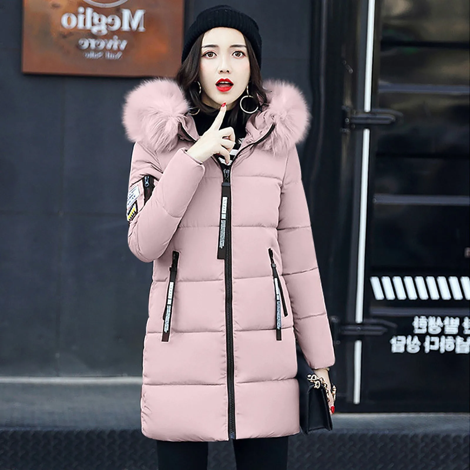 Hoodie Coat Womens Winter Pocket Collar Jacket Zipper Outwear Warm Thick Cotton Women's Coat Womens Jackets for Fall
Hoodie Coat Womens Winter Pocket Collar Jacket Zipper Outwear Warm Thick Cotton Women's Coat Womens Jackets for Fall