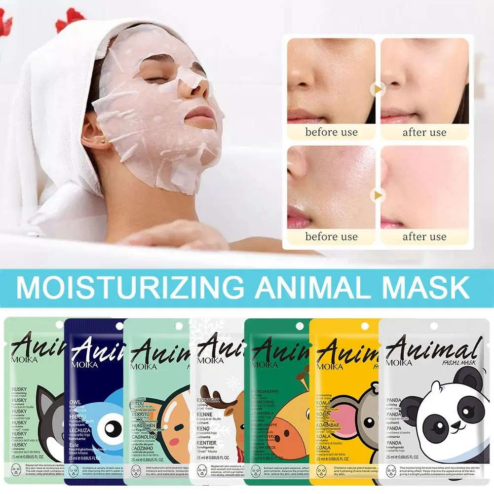 1pc Random Animal Facial Mask Deep Moisturizing Oil Control Brighten Skin Mask For Woman Animal Funny Holiday Gift O5D5
1pc Random Animal Facial Mask Deep Moisturizing Oil Control Brighten Skin Mask For Woman Animal Funny Holiday Gift O5D5