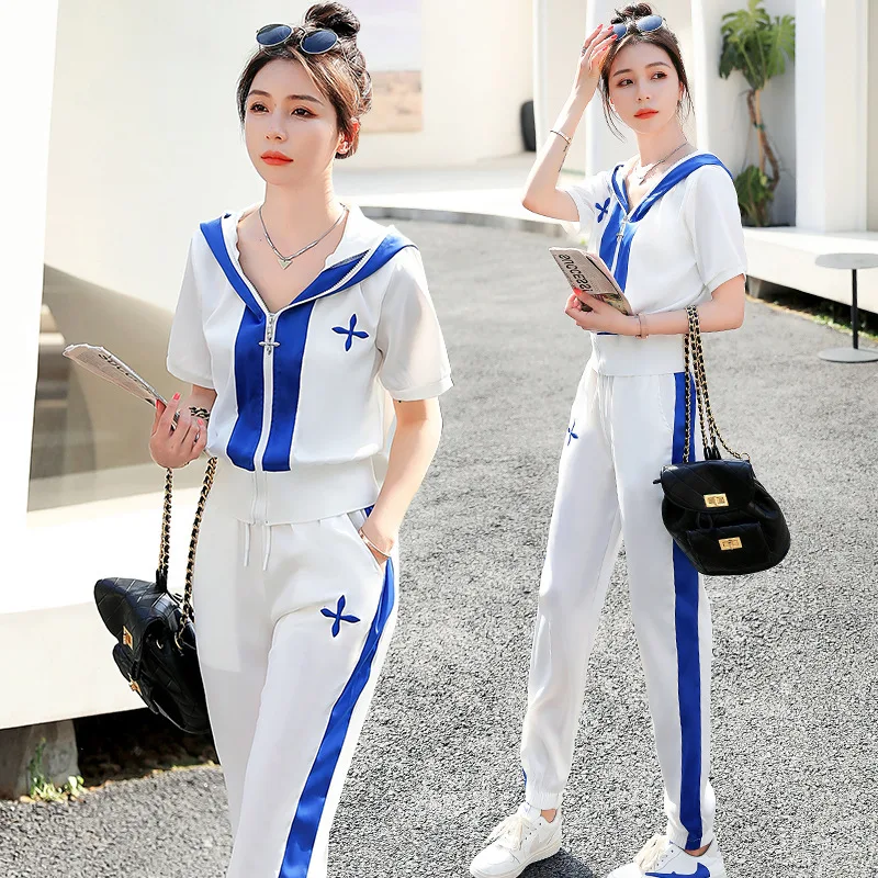 Casual Sports Suit 2022 Summer New Short-sleeved Cardigan Baseball Uniform Elastic Waist Corset Pants Two-piece Clothing
Casual Sports Suit 2022 Summer New Short-sleeved Cardigan Baseball Uniform Elastic Waist Corset Pants Two-piece Clothing