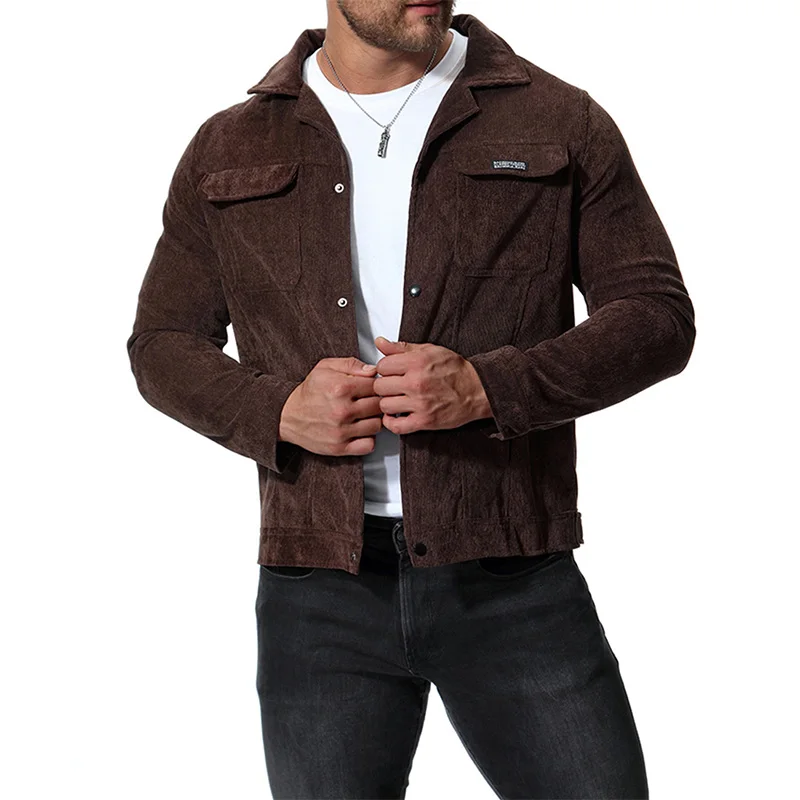 Spring Vintage Turn-down Collar Buttoned Outerwear Mens Casual Cargo Jackets Men Fashion Solid Color Pockets Long Sleeve Coats
Spring Vintage Turn-down Collar Buttoned Outerwear Mens Casual Cargo Jackets Men Fashion Solid Color Pockets Long Sleeve Coats