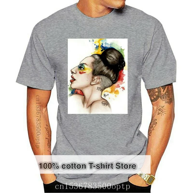 New Lady Gaga female T-shirt women watercolor print haut femme grunge aesthetic clothes graphic tees womens clothing 90s tshirt
New Lady Gaga female T-shirt women watercolor print haut femme grunge aesthetic clothes graphic tees womens clothing 90s tshirt