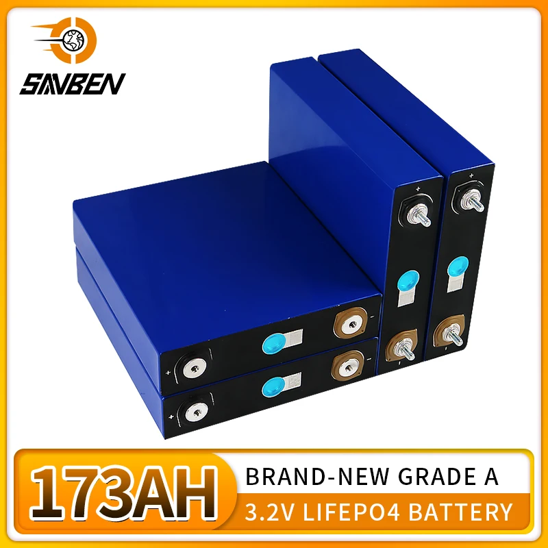 Grade A 3.2V 173Ah Lifepo4 Battery Rechargeable Lithium iron phosphate Cell Pack For RV Vans Solar Energy Storage System
Grade A 3.2V 173Ah Lifepo4 Battery Rechargeable Lithium iron phosphate Cell Pack For RV Vans Solar Energy Storage System