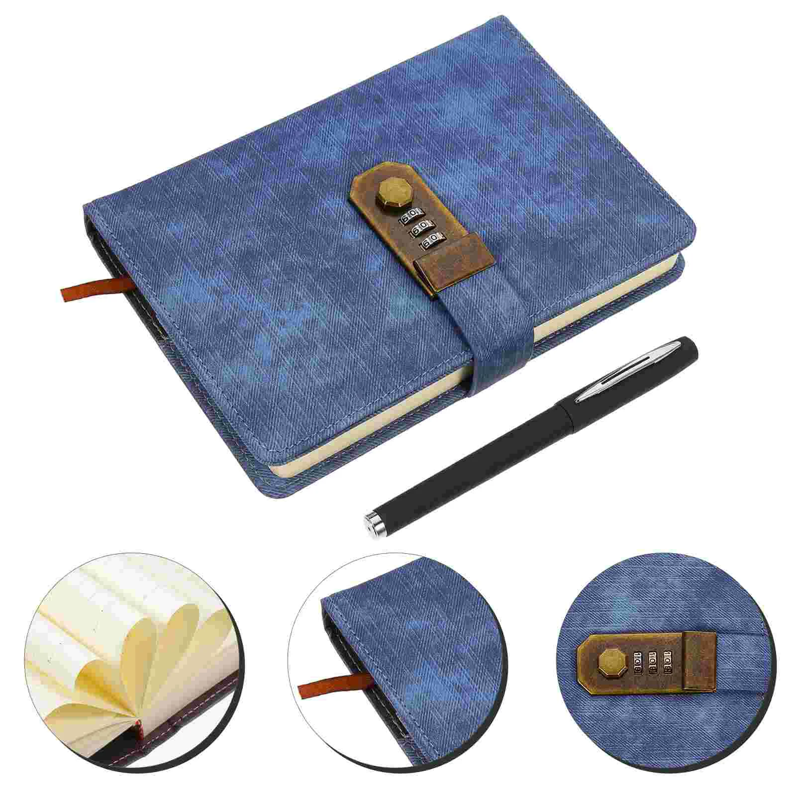 

Lock Password Diary Book Notebook Journal Secret Notepad Pu Creative Planner Pocket Mini Organizer Binder Writing Travel Teen