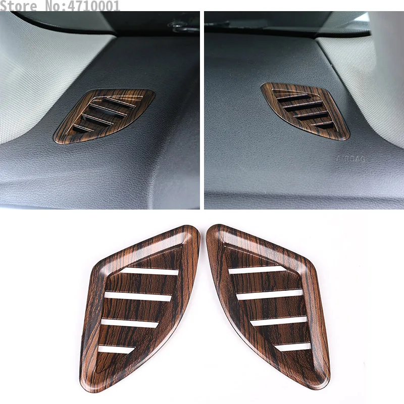 

Pine Wood Grain ABS Dashboard AC Outlet Vent Cover Trim Car Accessories For BMW X1 F48 2016-2019 For BMW X2 F47 2018 2019