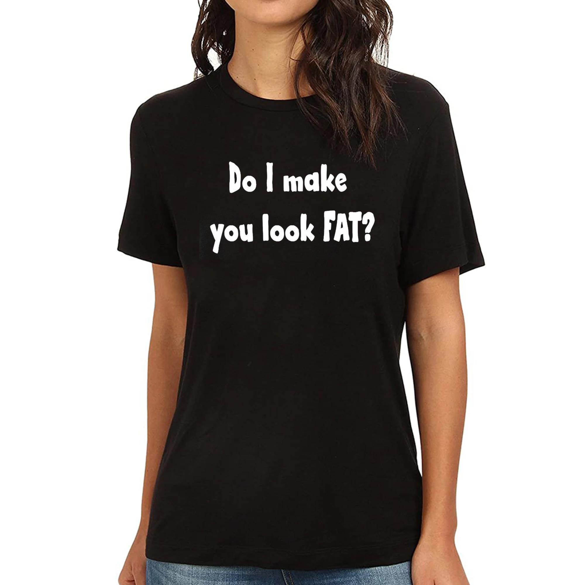 Lyprerazy DO I MAKE YOU LOOK FAT Funny Printed Women T-Shirt
Lyprerazy DO I MAKE YOU LOOK FAT Funny Printed Women T-Shirt
