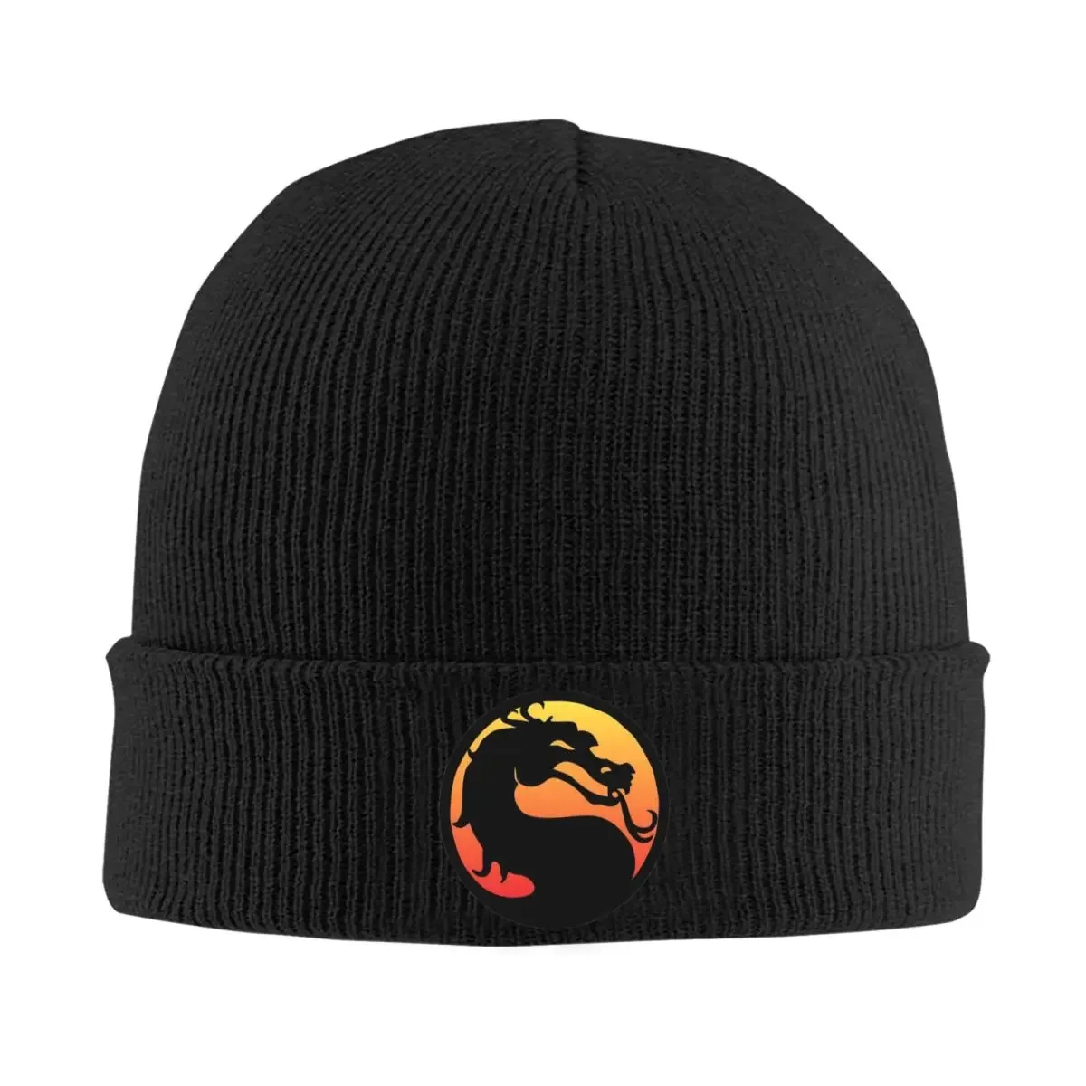 Игровая вязаная шапка Mortal Kombat с логотипом для женщин и мужчин шапочки женская
