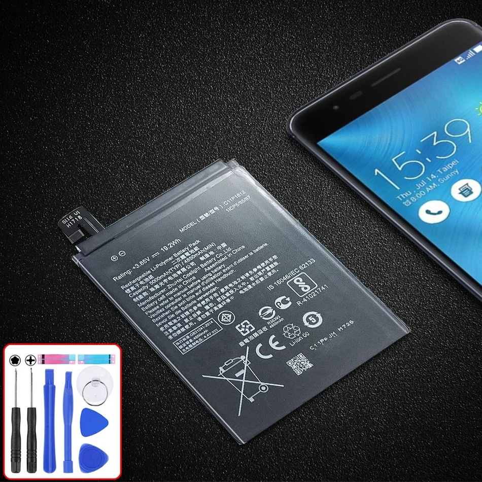 Оригинальный аккумулятор ykaisсеребрин для ASUS C11P1612, для ASUS Zenfone 4 Max Pro Plus ZC554KL X00ID, 5,5 дюйма, 5000 мАч, большая емкость + Инструменты
Оригинальный аккумулятор ykaisсеребрин для ASUS C11P1612, для ASUS Zenfone 4 Max Pro Plus ZC554KL X00ID, 5,5 дюйма, 5000 мАч, большая емкость + Инструменты