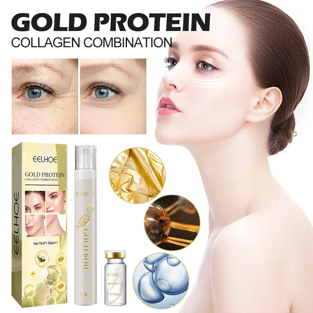 Protein Thread Lifting Set No Needle Collagen Line Gold Serum Kit For Face Lifting Tightening Anti-Aging Wrinkles Removal Care
Protein Thread Lifting Set No Needle Collagen Line Gold Serum Kit For Face Lifting Tightening Anti-Aging Wrinkles Removal Care