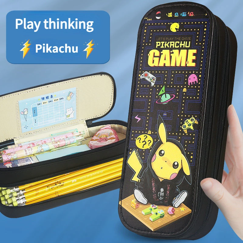 New Pokemon Pencil Case Pikachu for Boys and Primary School Students Large Capacity Kindergarten Cartoon Cute Pencil Case 
New Pokemon Pencil Case Pikachu for Boys and Primary School Students Large Capacity Kindergarten Cartoon Cute Pencil Case