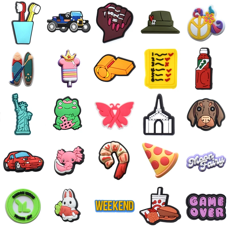 Shoes Accessories Boy Decorations for Crocs Women Charm Packs Shoe Charms Set Jeans Gifts Wholesale Bulk Men Girl Kids Para Pins
Shoes Accessories Boy Decorations for Crocs Women Charm Packs Shoe Charms Set Jeans Gifts Wholesale Bulk Men Girl Kids Para Pins