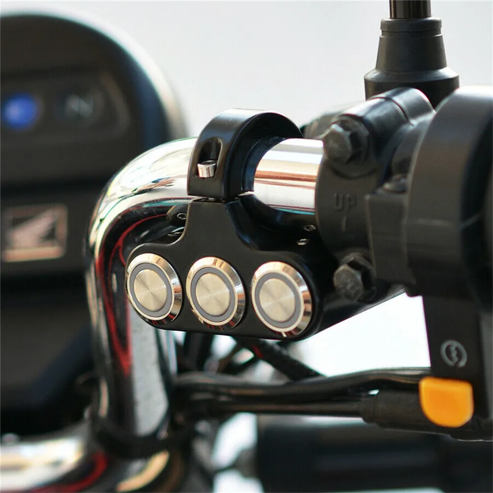 3 LED Buttons Motorcycle 7/8" Handlebar Switch Handlebar Headlight Switch Three-position Waterproof Switch 12V Fog Spotlight Ret
3 LED Buttons Motorcycle 7/8" Handlebar Switch Handlebar Headlight Switch Three-position Waterproof Switch 12V Fog Spotlight Ret