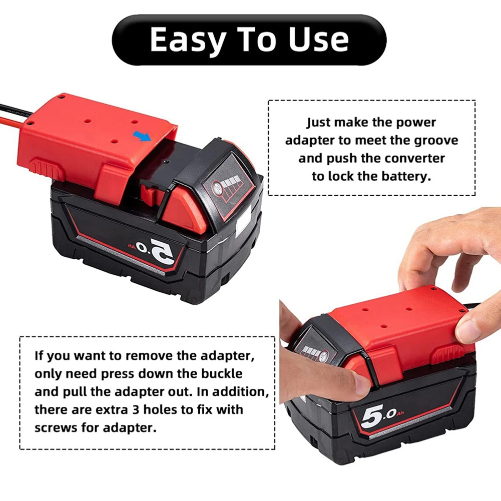 Battery Adapter With Fuse &Switch For 18V Battery To Dock Holder 14Awg Plastic Battery Adapter 30pcs Fuses Kit
Battery Adapter With Fuse &Switch For 18V Battery To Dock Holder 14Awg Plastic Battery Adapter 30pcs Fuses Kit