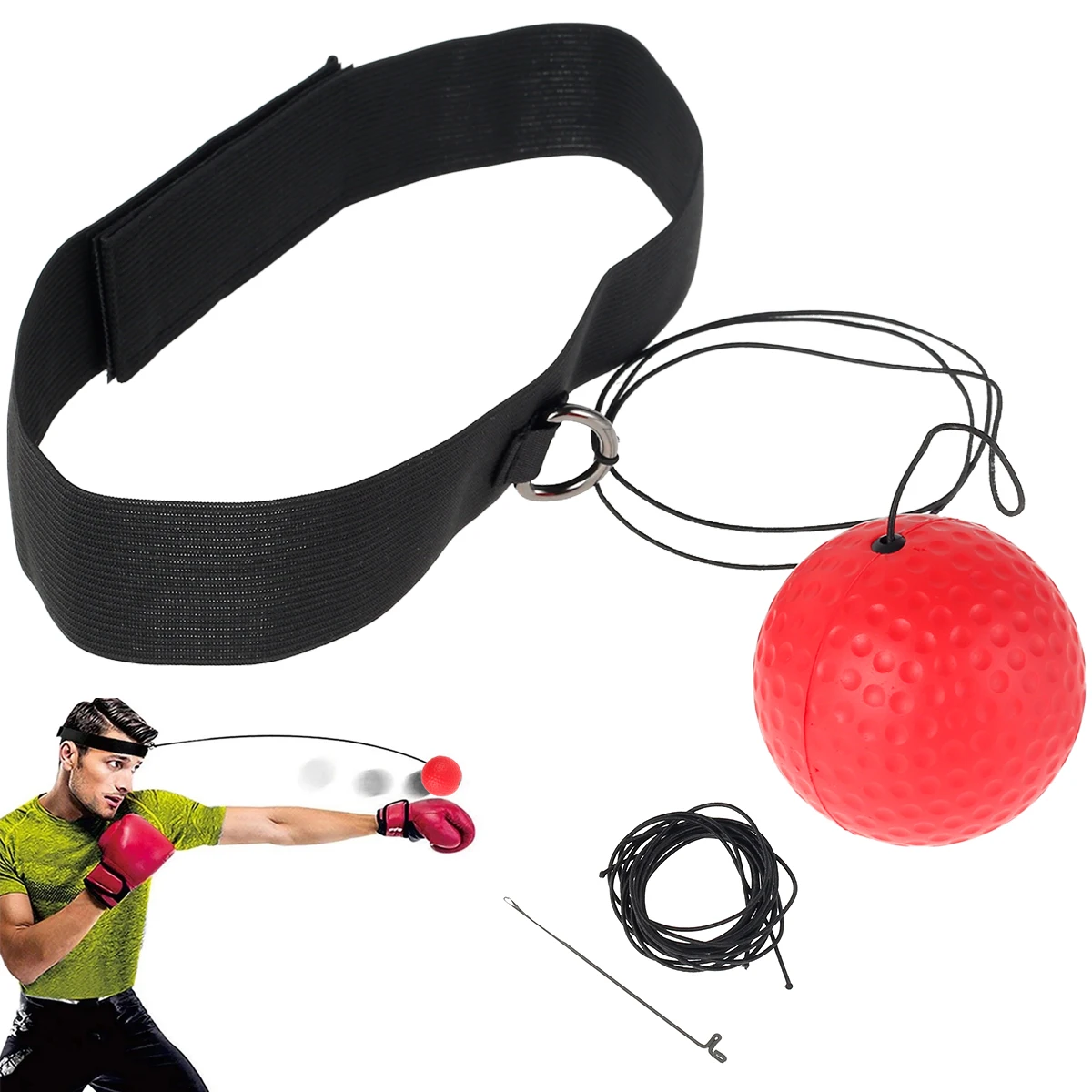 Boxing Reflex Speed Punch Ball Adjustable Breathable Boxing Ball Headbands Hand Eye Coordination Training Boxing Equipment
Boxing Reflex Speed Punch Ball Adjustable Breathable Boxing Ball Headbands Hand Eye Coordination Training Boxing Equipment