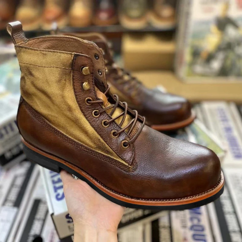 Autumn Boots For Men Warm PU Leather 2022 Comfortable Fashion Lace Up Non-Slip Boots Men's Spring Casual Shoes
Autumn Boots For Men Warm PU Leather 2022 Comfortable Fashion Lace Up Non-Slip Boots Men's Spring Casual Shoes