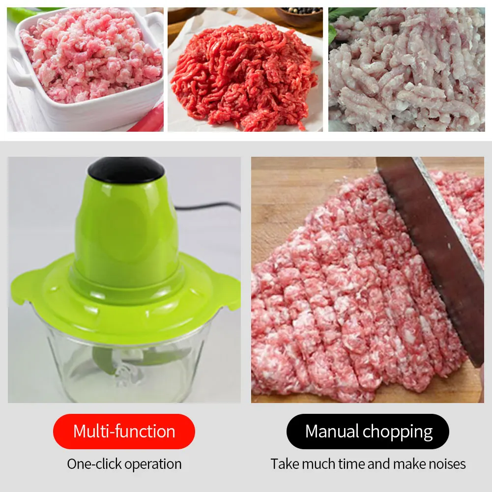 200W Electric Food Chopper Meat Grinder with 2L Plastic Bowl 220V Electric Food Processor Meat Slicer Vegetable Chopper Machine
200W Electric Food Chopper Meat Grinder with 2L Plastic Bowl 220V Electric Food Processor Meat Slicer Vegetable Chopper Machine