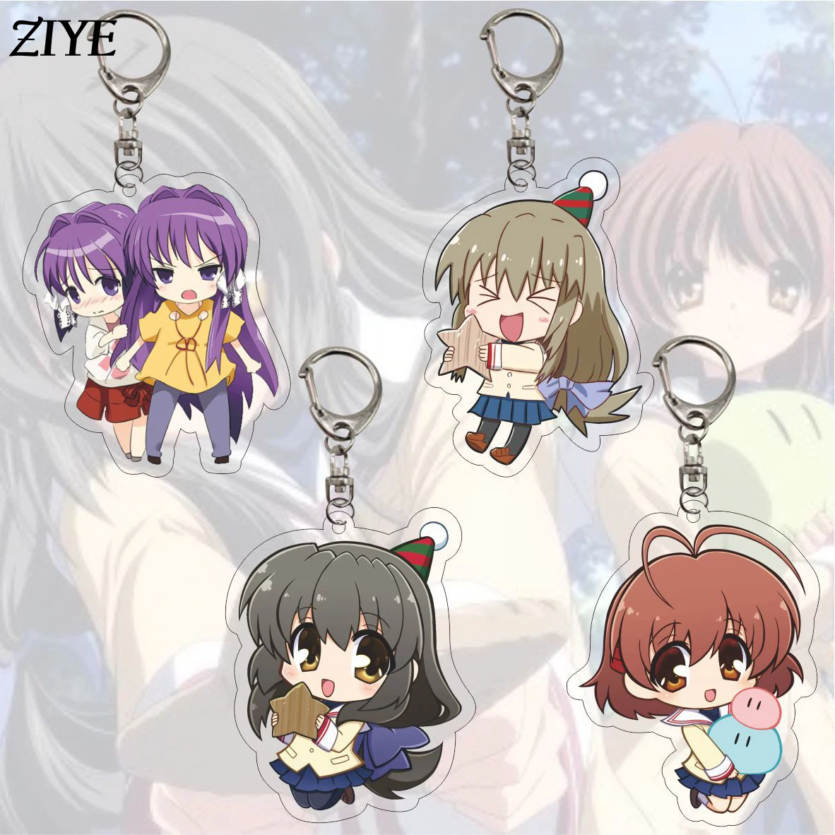 CLANNAD Anime Acrylic Keychain Furukawa Nagisa Ibuki Fuko Fujibayashi Kyo Figures Keyring Key Bag Pendant Jewelry Gift Wholesale
CLANNAD Anime Acrylic Keychain Furukawa Nagisa Ibuki Fuko Fujibayashi Kyo Figures Keyring Key Bag Pendant Jewelry Gift Wholesale