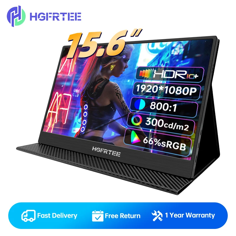 Портативный монитор HGFRTEE 15,6 дюймов, 1920*1080P FHD IPS VESA, монтажный Sub-экран для Dex PS5, переключатель для ноутбука, монитор Xbox Extend
Портативный монитор HGFRTEE 15,6 дюймов, 1920*1080P FHD IPS VESA, монтажный Sub-экран для Dex PS5, переключатель для ноутбука, монитор Xbox Extend