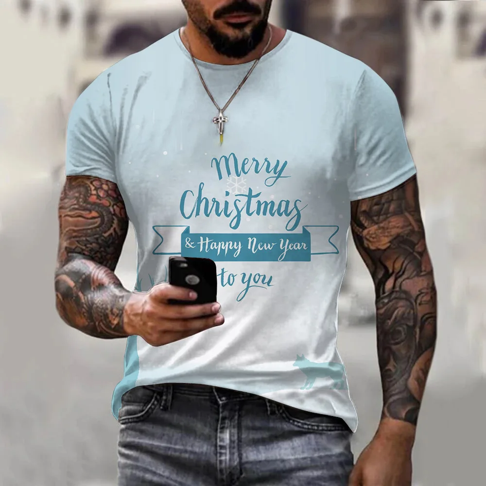 Men's Summer Short sleeve Christmas Print T-shirt Male Sports Running tshirt Fitness Gym t shirt Tee Tops Streetwear Clothes 
Men's Summer Short sleeve Christmas Print T-shirt Male Sports Running tshirt Fitness Gym t shirt Tee Tops Streetwear Clothes