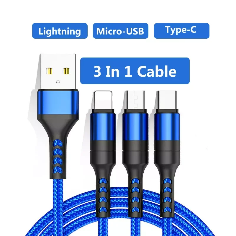 USB Cable for IPhone Fast Charger Charging Cable for Micro USB Phone Type C Charger Wire for IPad
USB Cable for IPhone Fast Charger Charging Cable for Micro USB Phone Type C Charger Wire for IPad