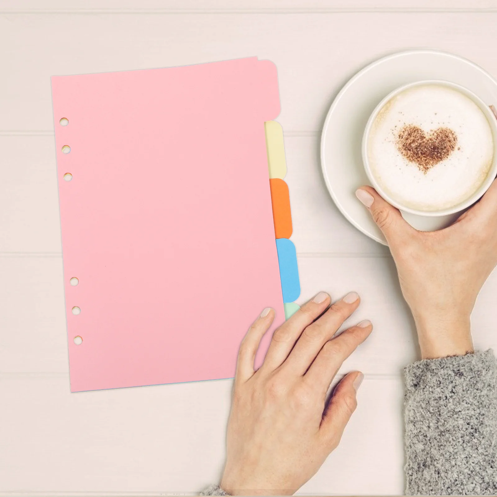 Insert Paper Divider 6- Holes Paper Divider A5 Binder Dividers for Cards Notebook Journal
Insert Paper Divider 6- Holes Paper Divider A5 Binder Dividers for Cards Notebook Journal