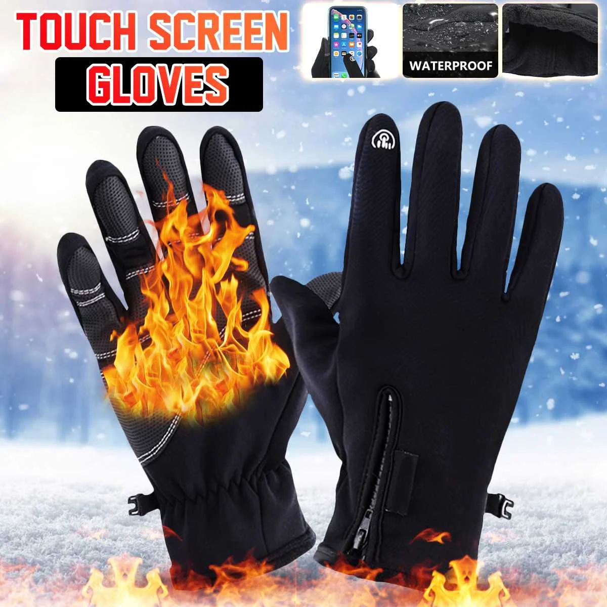 Warm Gloves Polar Fleece Snowboard Gloves Snowmobile Motorcycle Riding Winter Gloves Windproof Waterproof Touch Screen Gloves
Warm Gloves Polar Fleece Snowboard Gloves Snowmobile Motorcycle Riding Winter Gloves Windproof Waterproof Touch Screen Gloves