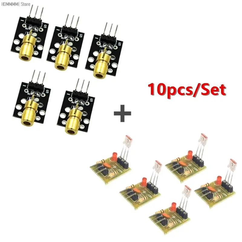 Wholesale 10pcs/Set Laser Receiver Sensor Module + KY-008 Transmitter For Arduino AVR Electrical Equipment Tools
Wholesale 10pcs/Set Laser Receiver Sensor Module + KY-008 Transmitter For Arduino AVR Electrical Equipment Tools