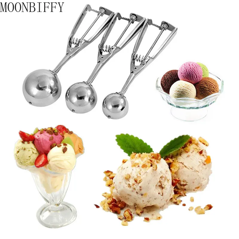 Stainless Steel Ice Cream Scoop Potato Mash Spoon Ice Cream Ball Parfait Maker Practical Kitchen Tools Food Server 4cm/6cm
Stainless Steel Ice Cream Scoop Potato Mash Spoon Ice Cream Ball Parfait Maker Practical Kitchen Tools Food Server 4cm/6cm