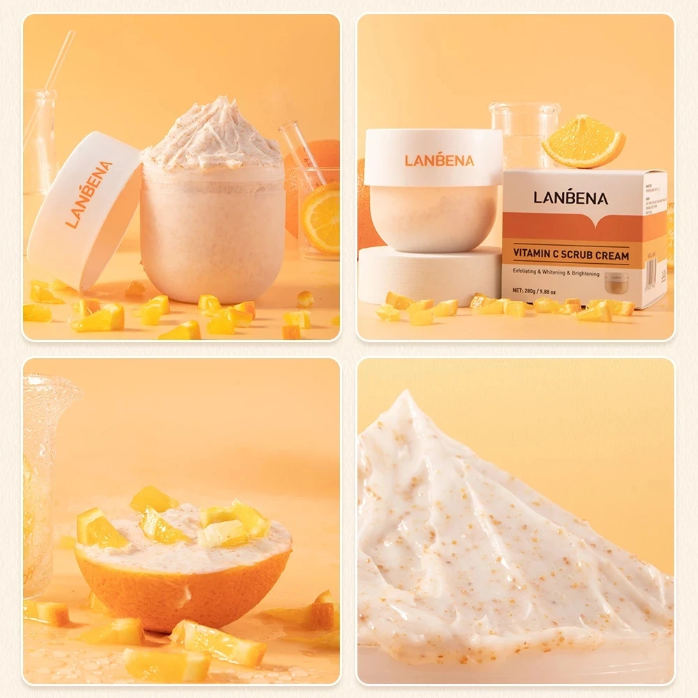 LANBENA Vitamin C Body Scrub Deep Cleansing Pore Brightening Joint Darkness Improvement Thick Moisturizing Scrub 280g
LANBENA Vitamin C Body Scrub Deep Cleansing Pore Brightening Joint Darkness Improvement Thick Moisturizing Scrub 280g