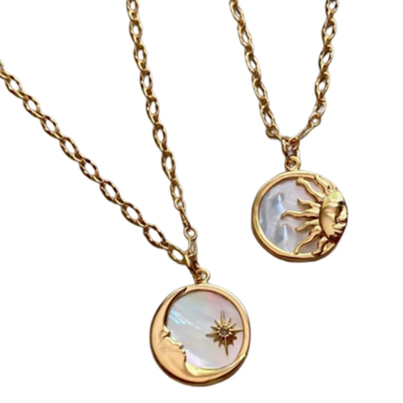 Vintage Moon Star & Sun Pendant Necklace For Lovers Couple Jewelry Clavicle Chain Banquet Party Necklace
Vintage Moon Star & Sun Pendant Necklace For Lovers Couple Jewelry Clavicle Chain Banquet Party Necklace