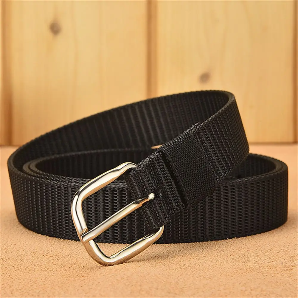 

Fashion Men Women Casual Braided Belt Fabric Canvas Belts Waistband Unisex Outdoor Sports Metal Buckles Classic