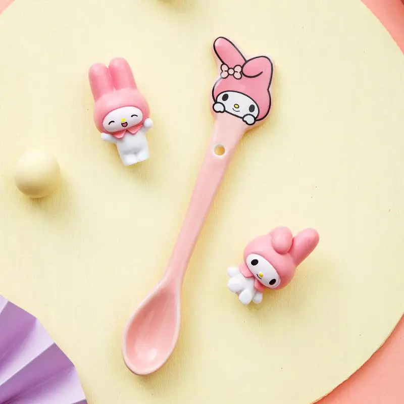 Sanrio Hellokitty Kuromi My Melody Pompom Purin Cinnamoroll Keroppi Pochacco Cute Kawaii Toys Cartoon Anime Ceramic Offee Spoon
Sanrio Hellokitty Kuromi My Melody Pompom Purin Cinnamoroll Keroppi Pochacco Cute Kawaii Toys Cartoon Anime Ceramic Offee Spoon