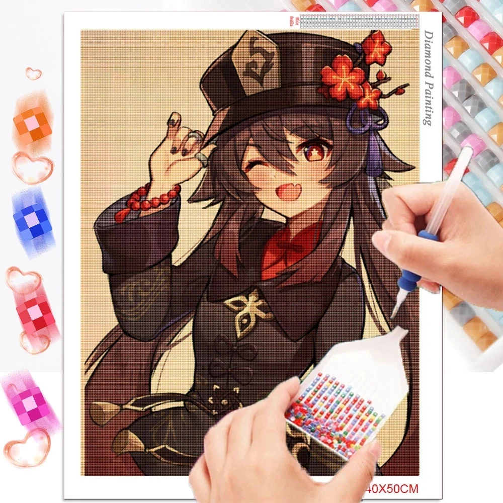 Genshin Impact AB Embroidery Cartoon Cross Stitch Kits Rhinestone Picture Diamond Painting Girls Craft Bag Room Decors
Genshin Impact AB Embroidery Cartoon Cross Stitch Kits Rhinestone Picture Diamond Painting Girls Craft Bag Room Decors