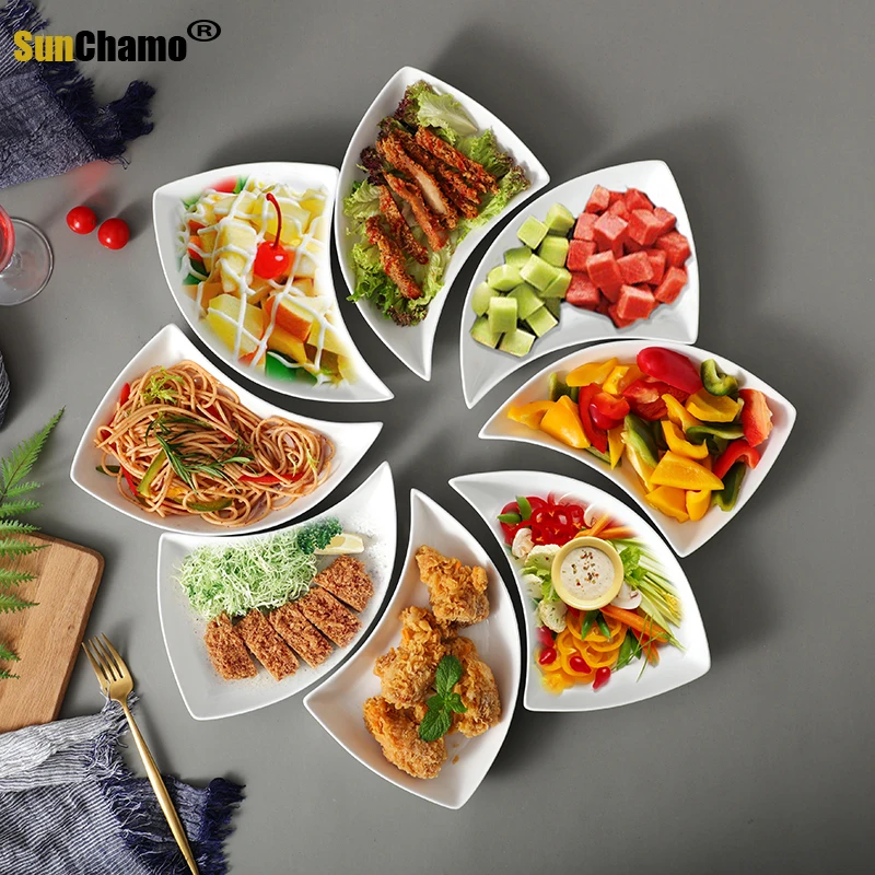 Fashion Ceramic Household Creative Vegetable Deep Swing Tableware Set Dim Sum Fruit Plate Tablewares Kitchen Dining Plates
Fashion Ceramic Household Creative Vegetable Deep Swing Tableware Set Dim Sum Fruit Plate Tablewares Kitchen Dining Plates
