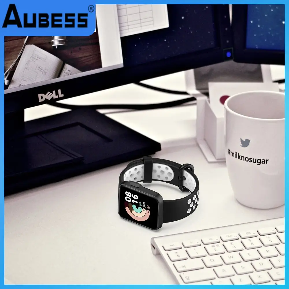 Unisex Watchband Two-color Waterproof Silicone Strap Sweatproof For Mi Watch Lite Thickened Watch Strap
Unisex Watchband Two-color Waterproof Silicone Strap Sweatproof For Mi Watch Lite Thickened Watch Strap