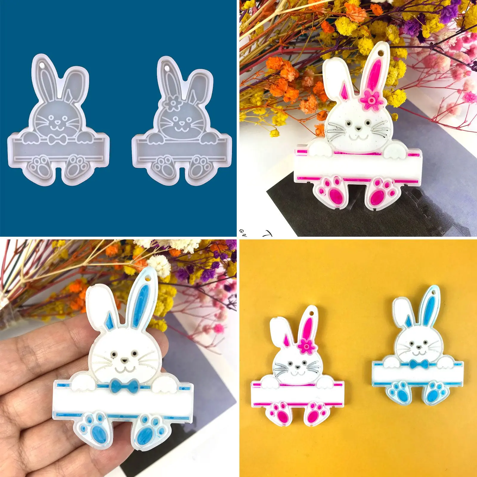 Gift Bag Pendant DIY Fashion Jewelry Happy Easter Bunny Key Ring Easter Keychain Mold Silicone Mould
Gift Bag Pendant DIY Fashion Jewelry Happy Easter Bunny Key Ring Easter Keychain Mold Silicone Mould