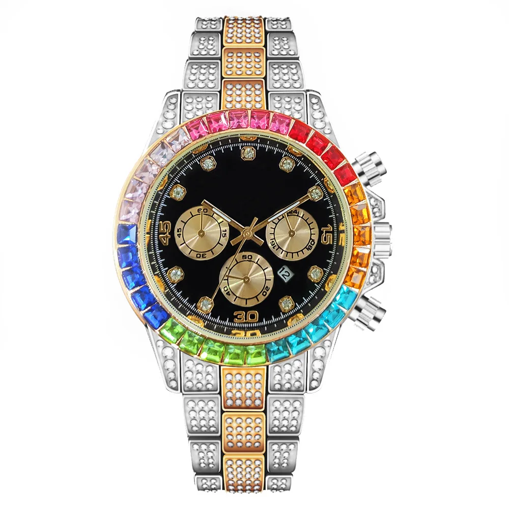 Luxury TOP Brand Watch For Men Gold Stainless Steel Diamond Color Calendar Digital Hip Hop Men Quartz Wristwatches Montre Homme
Luxury TOP Brand Watch For Men Gold Stainless Steel Diamond Color Calendar Digital Hip Hop Men Quartz Wristwatches Montre Homme