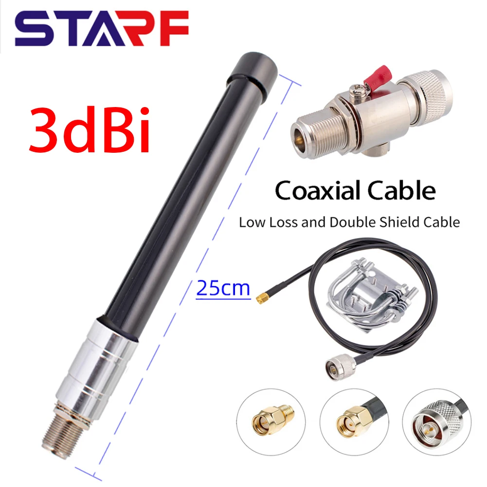 4.5dBi LoRa Antenna Helium Hotspot Miner Antenna N-Female Connector Omni Fiberglass Aerial With Lightning-arrester 868MHz 915Mhz
4.5dBi LoRa Antenna Helium Hotspot Miner Antenna N-Female Connector Omni Fiberglass Aerial With Lightning-arrester 868MHz 915Mhz