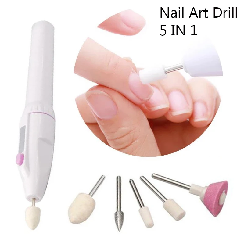 5 In 1 MINI Electric Nail Drill Kit Nail Drill Machine File Set Manicure Electric Nail Polisher Pedicure Tool New Portable
5 In 1 MINI Electric Nail Drill Kit Nail Drill Machine File Set Manicure Electric Nail Polisher Pedicure Tool New Portable
